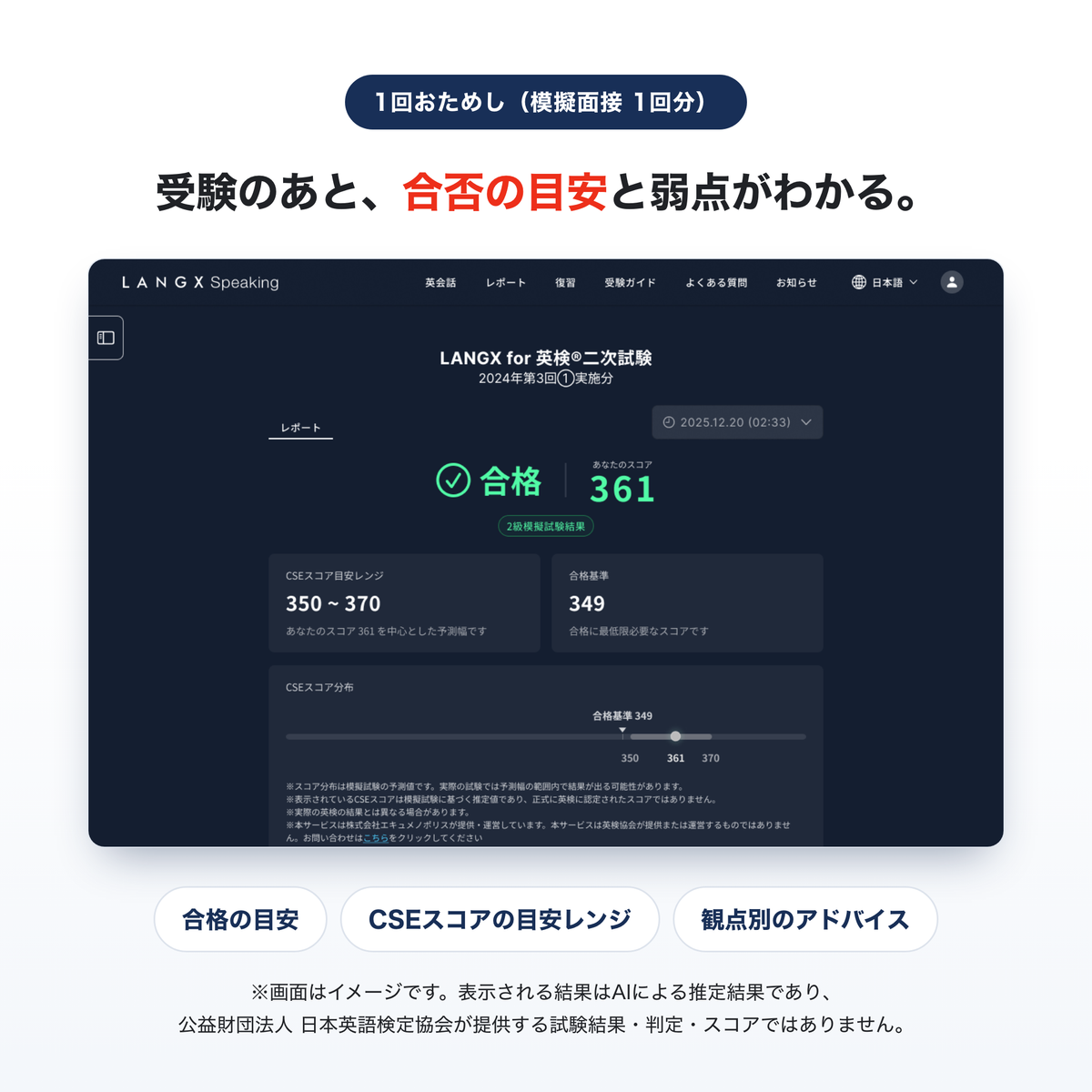 LANGX for 英検®  1回パック